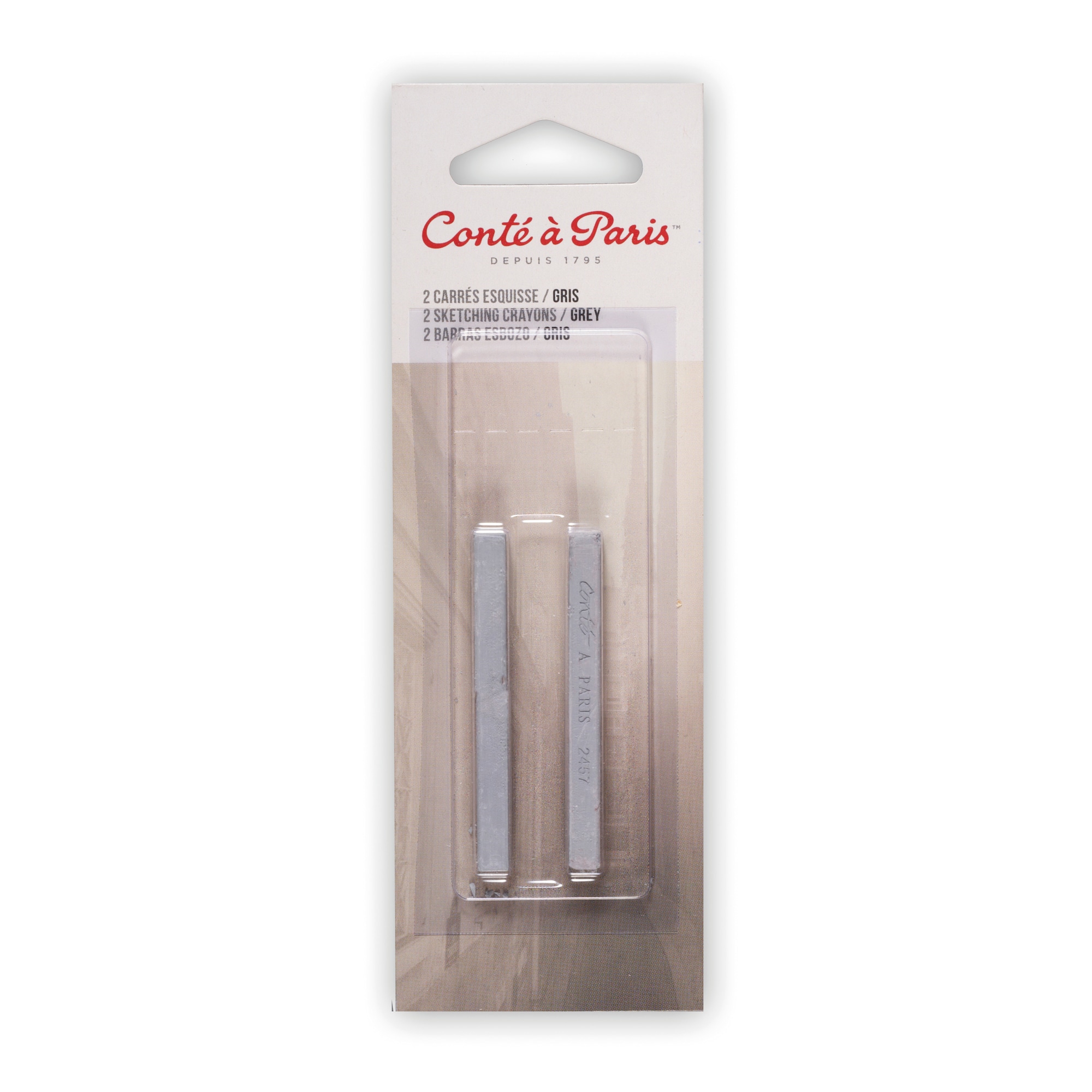 Conté à Paris™ Gray 2457 Sketching Crayons, 2ct.